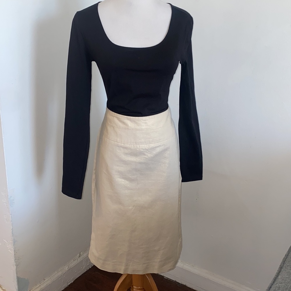Banana Republic - Gold Pencil Skirt